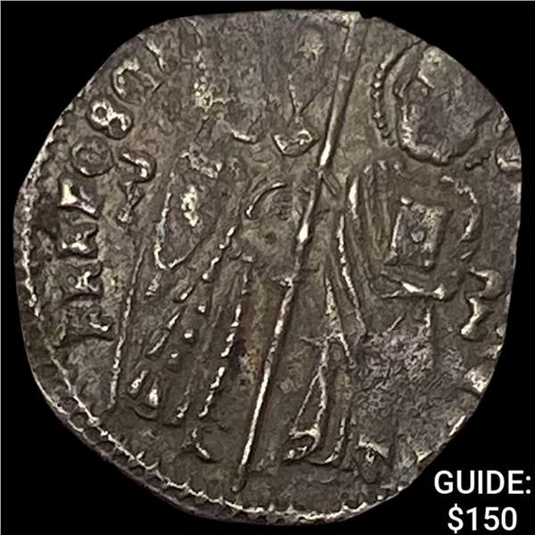 [1423-1457] Venice Francesco Foscari Silver Grosso NEARLY UNCIRCULATED