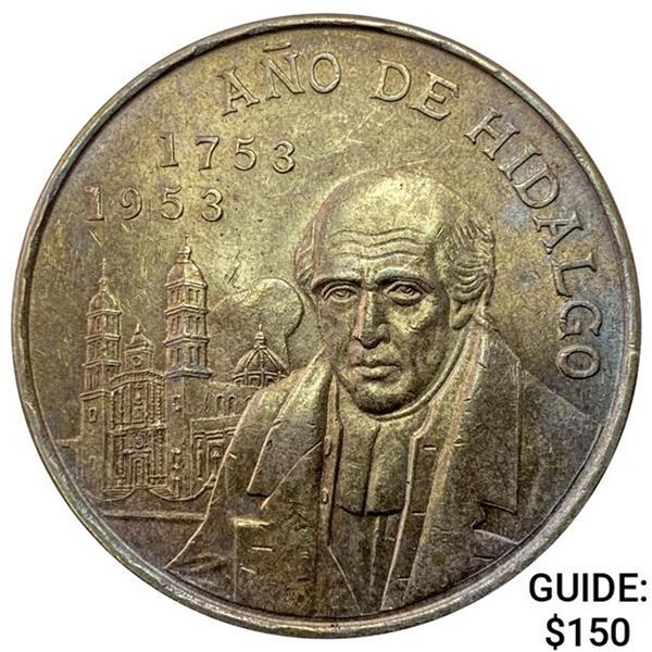 1953-M Mexico Silver 5 Peso UNCIRCULATED