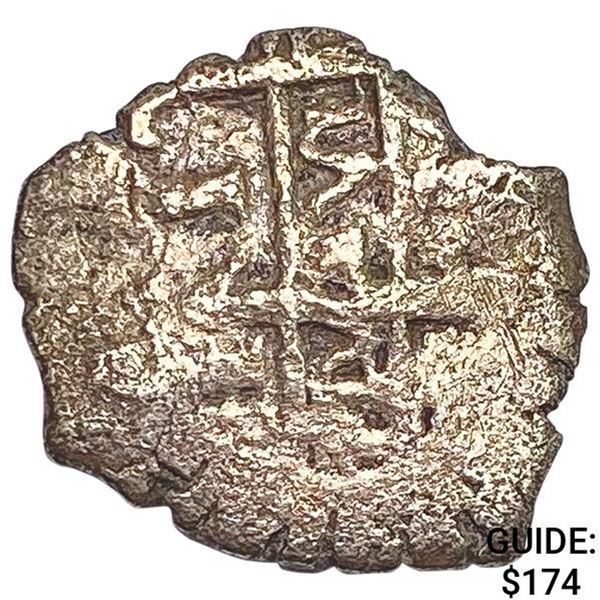 1500-1600's Spanish Empire Silver 1 Reales Cob NEARLY UNCIRCULATED