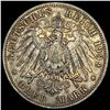 Image 2 : 1909-A Germny Silver 3 ReichsMark NEARLY UNCIRCULATED