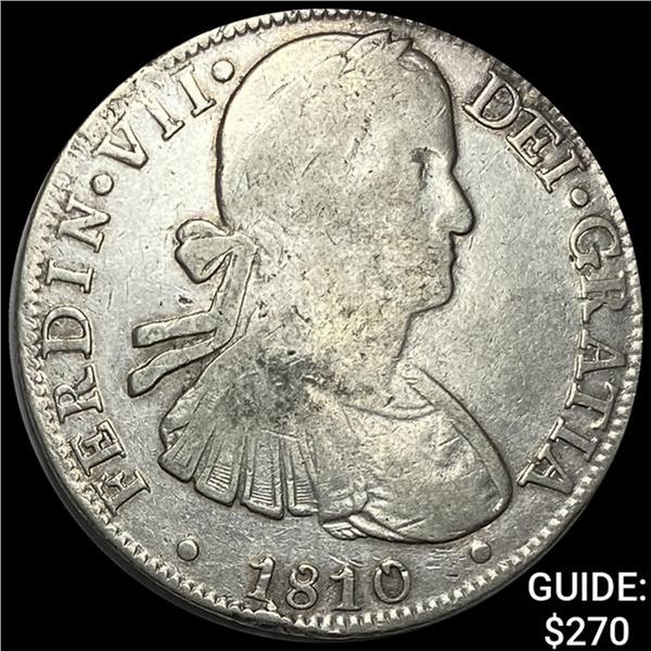 1810Mo HJ Mexico Ferdin VII Silver 8 Reales NEARLY UNCIRCULATED