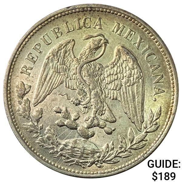 1903Cn JQ Mexico Silver Peso CHOICE AU