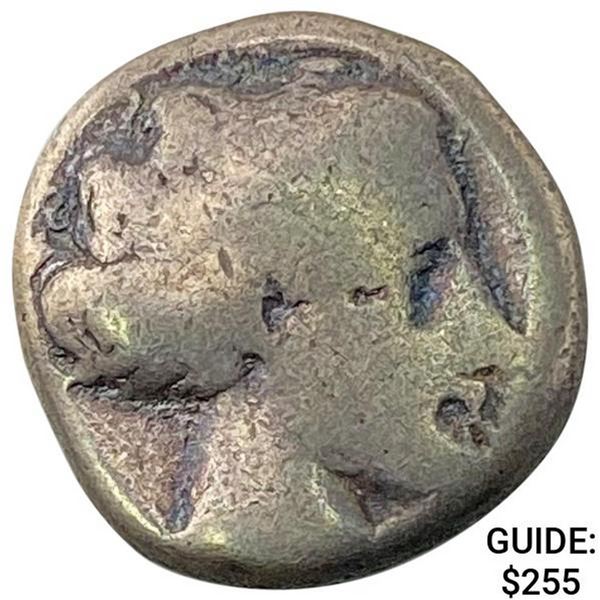 Greece Campania, Neapolis Silver Didrachm NEARLY UNCIRCULATED