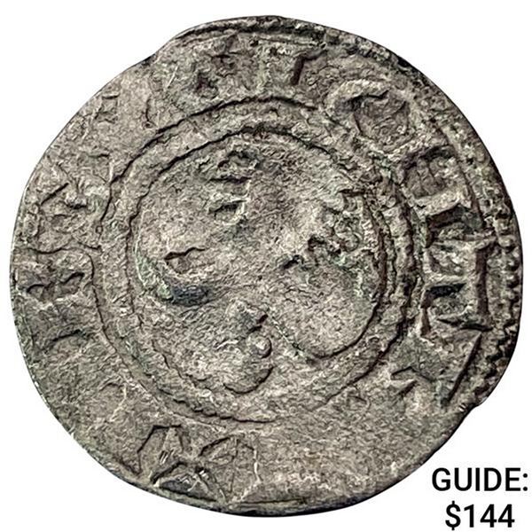 1100-1225 Crusades France Silver Denier NEARLY UNCIRCULATED