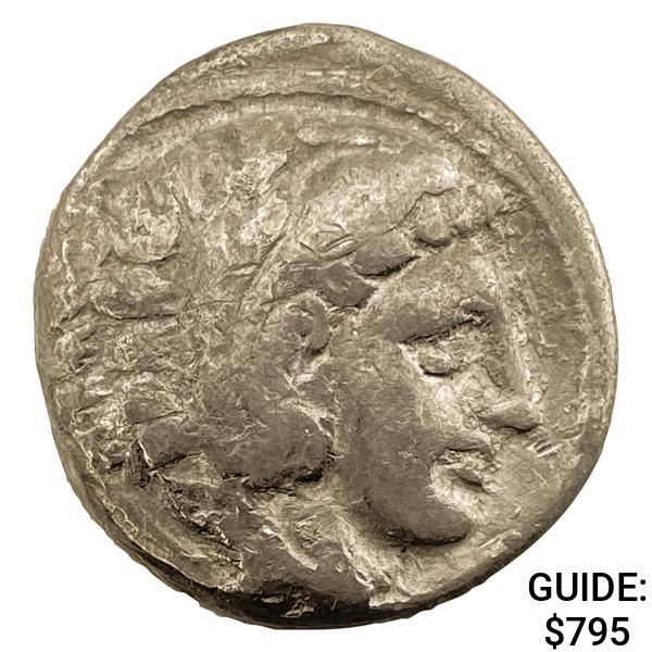 Macedon 336-323 BC Alexander III Silver Tetradrachm NEARLY UNCIRCULATED