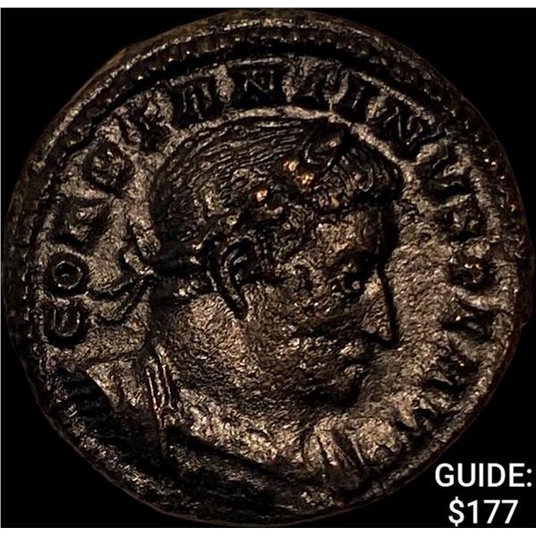 Roman Constantius 305-306 AD BI Follis CHOICE AU