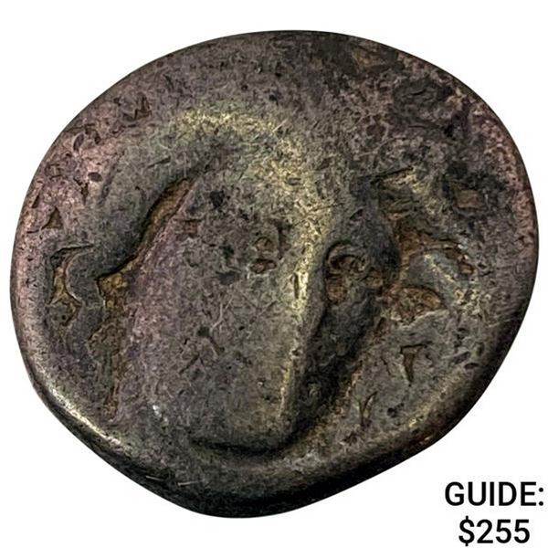 Greece Campania, Hyria Silver Didrachm LIGHTLY CIRCULATED