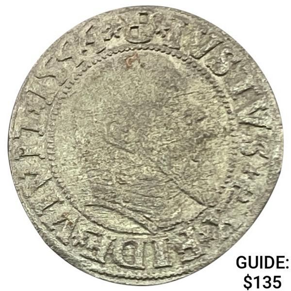 1529-1558 Prussia Silver Groschen Albert I CLOSELY UNCIRCULATED