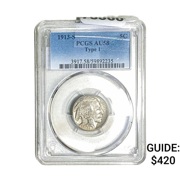 1931-S Buffalo Nickel PCGS AU58 Type 1