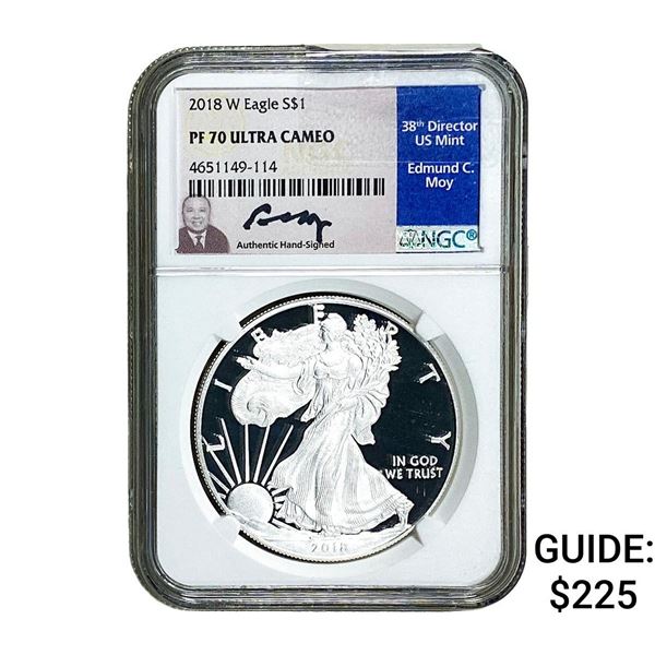 2018-W Silver Eagle NGC PF70 Ultra Cameo