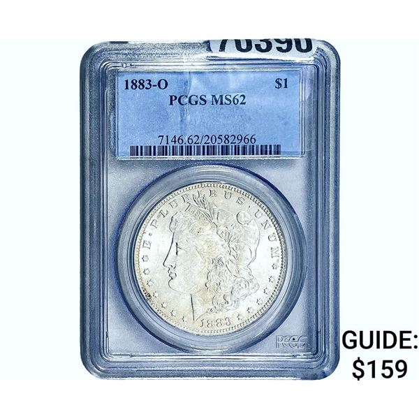 1883-O Morgan Silver Dollar PCGS MS62