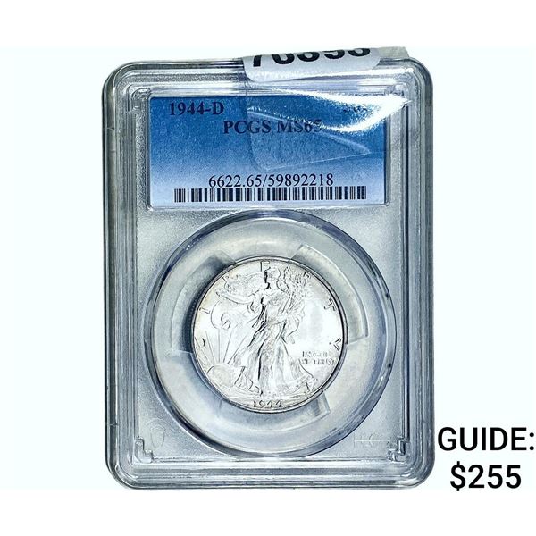 1944-D Walking Liberty Half Dollar PCGS MS65