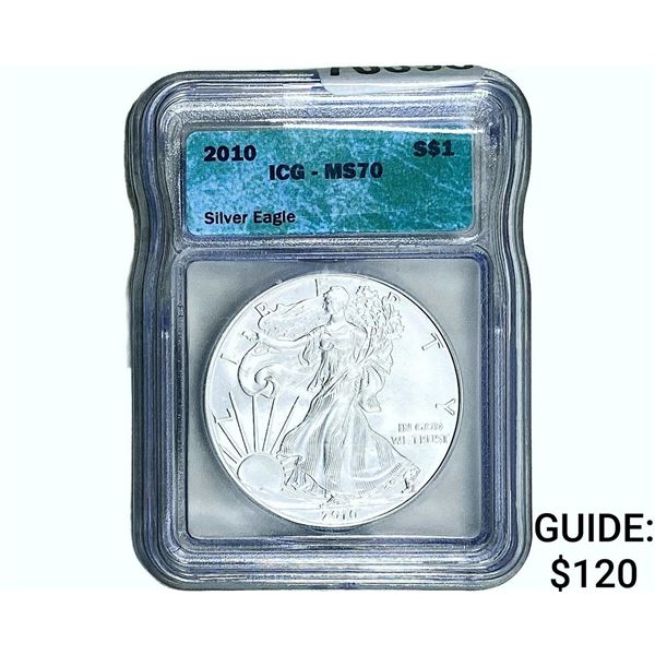 2010 Silver Eagle ICG MS70