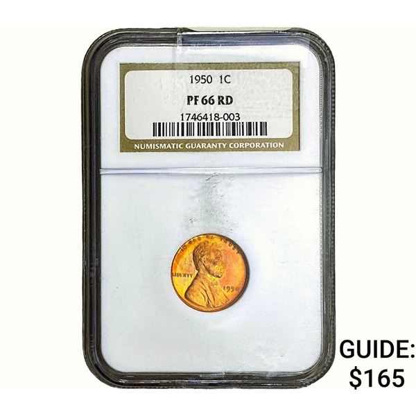 1950 Wheat Cent NGC PF66 RD