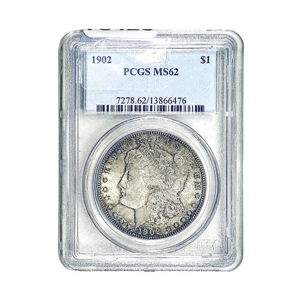 1902 Morgan Silver Dollar PCGS MS62