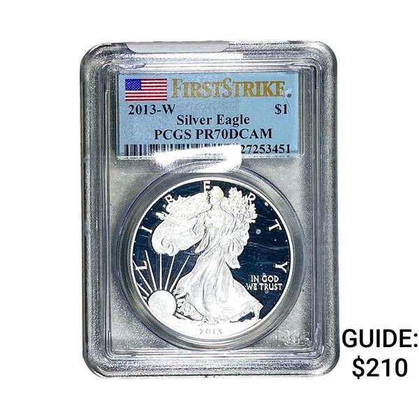 2013-W Silver Eagle PCGS PR70 DCAM