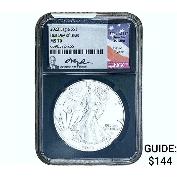 2023 Silver Eagle NGC MS70