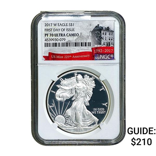 2017-W Silver Eagle NGC PF70 Ultra Cameo