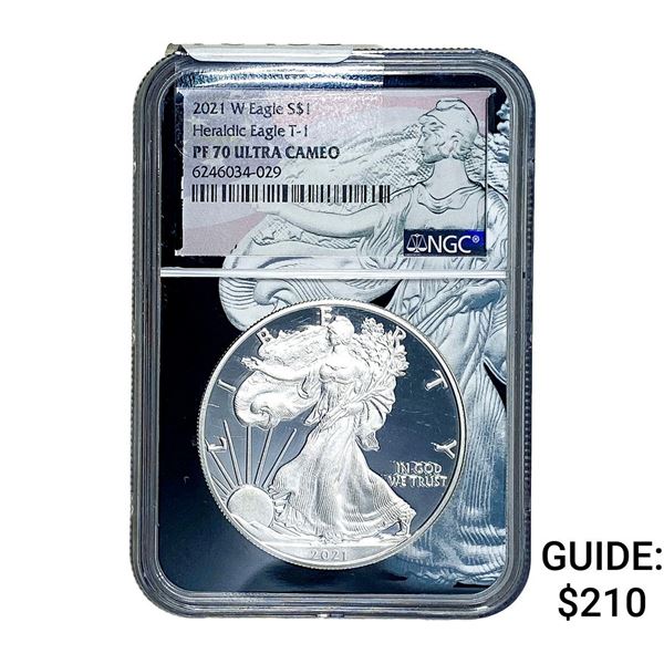 2021 Silver Eagle NGC PF70 Ultra Cameo