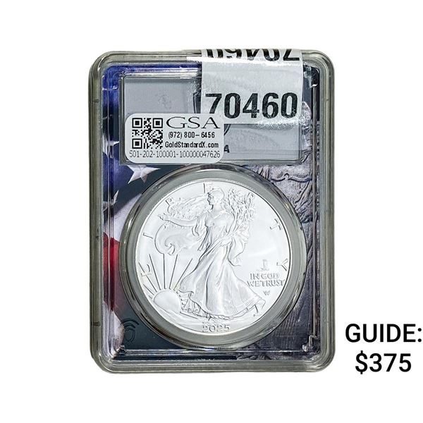 2025-(P) Silver Eagle PCGS MS70