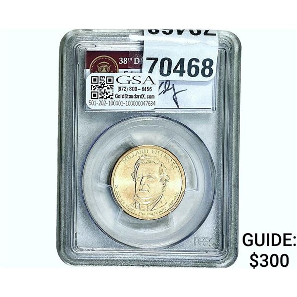 2010 $1 Millard Fillmore PCGS MS68