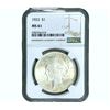 Image 1 : 1923 Silver Peace Dollar NGC MS61