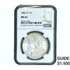 Image 1 : 1882-CC Morgan Silver Dollar NGC MS63