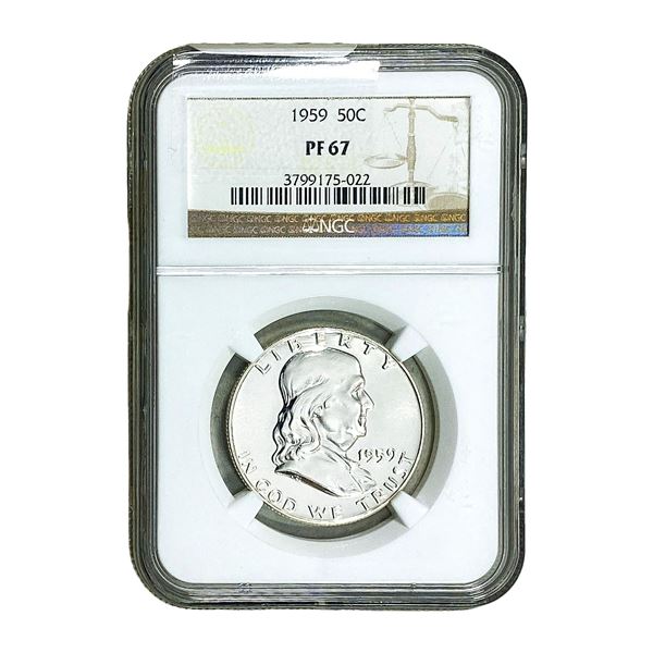 1959 Franklin Half Dollar NGC PF67