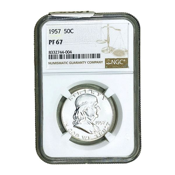 1957 Franklin Half Dollar NGC PF67