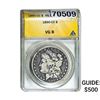 Image 1 : 1890-CC Morgan Silver Dollar ANACS VG8