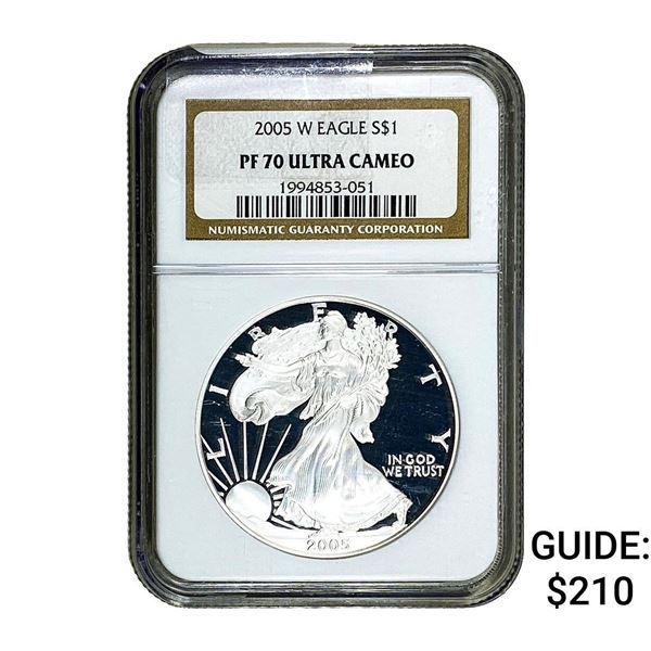 2005-W Silver Eagle NGC PF70 Ultra Cameo