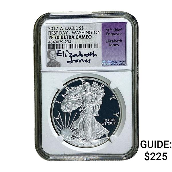 2017-W Silver Eagle NGC PF70 Ultra Cameo