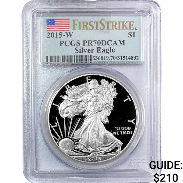 2015-W Silver Eagle PCGS PR70 DCAM