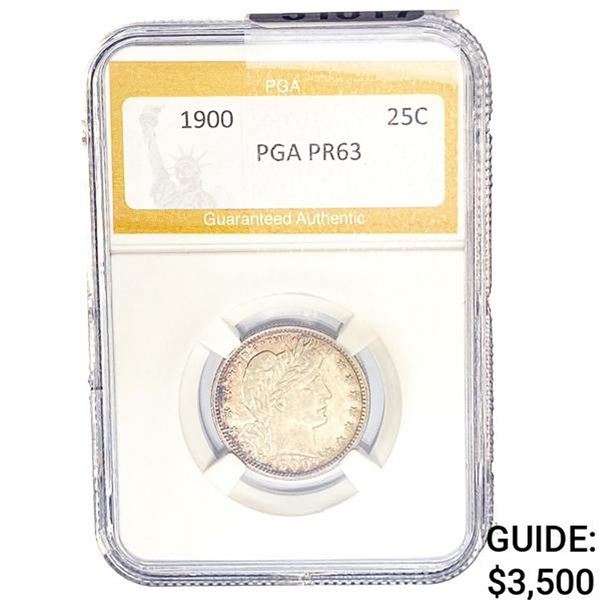 1900 Barber Quarter PGA PR63