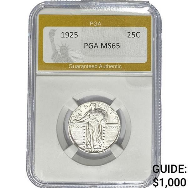 1925 Standing Liberty Quarter PGA MS65