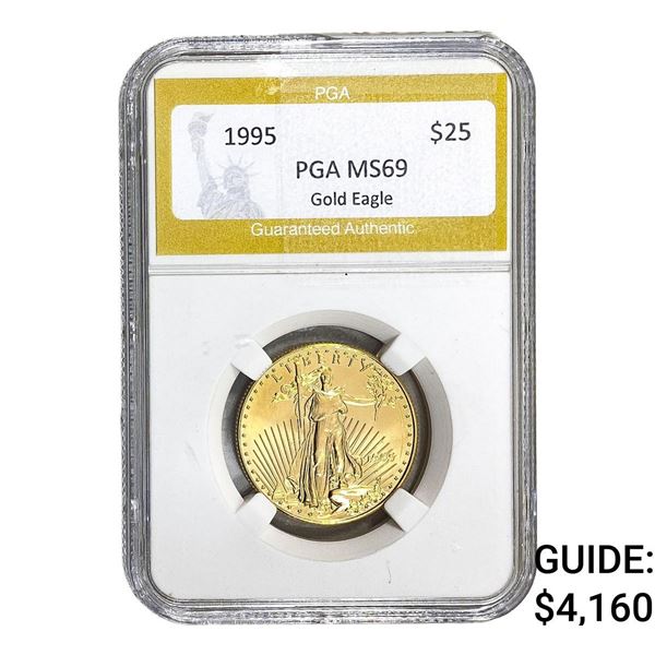 1995 1/2oz Gold $25 American Eagle PGA MS69
