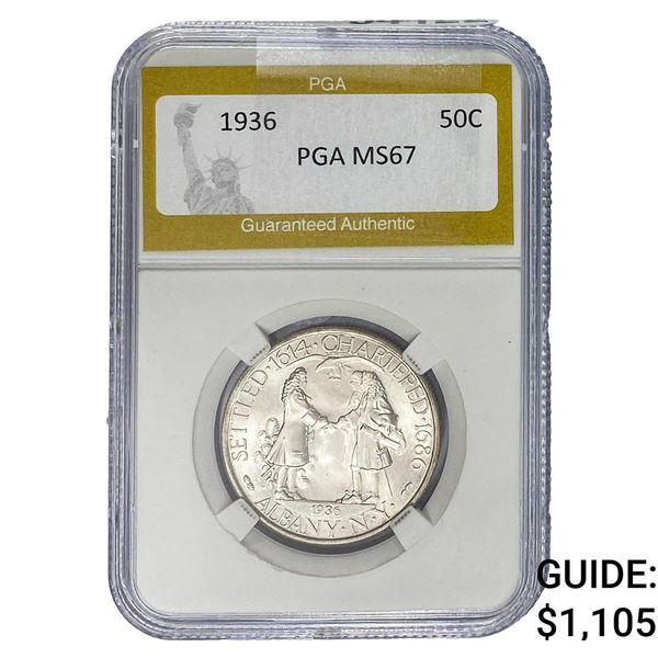 1936 Albany Half Dollar PGA MS67