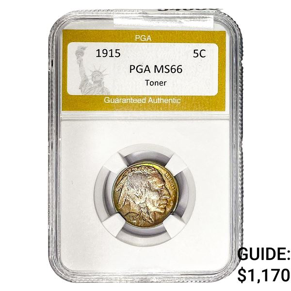 1915 Buffalo Nickel PGA MS66