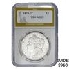 Image 1 : 1878-CC Morgan Silver Dollar PGA MS63