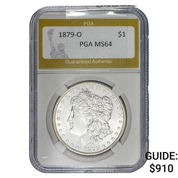 1879-O Morgan Silver Dollar PGA MS64