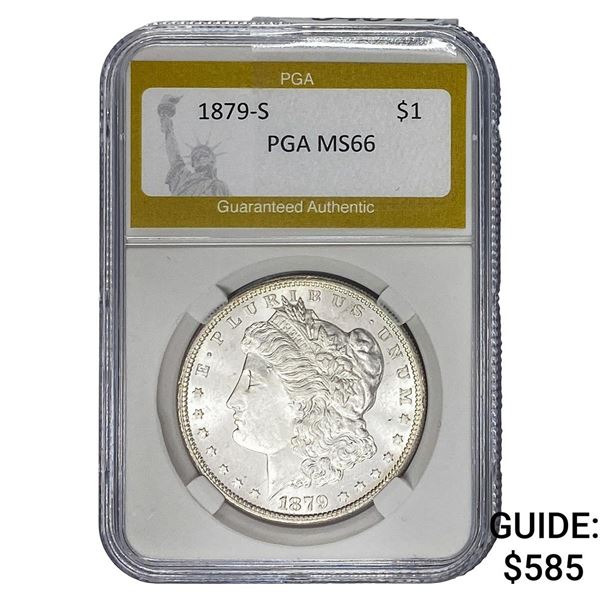 1879-S Morgan Silver Dollar PGA MS66