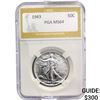 Image 1 : 1943 Walking Liberty Half Dollar PGA MS64