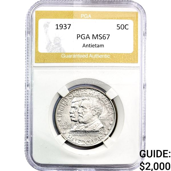 1937 Antietam Half Dollar PGA MS67