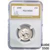 Image 1 : 1949 Washington Silver Quarter PGA MS66