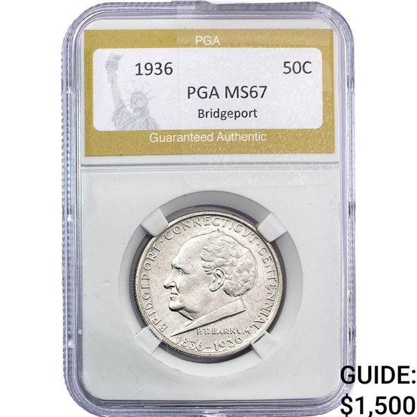 1936 Bridgeport Half Dollar PGA MS67