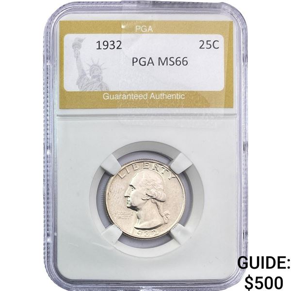 1932 Washington Silver Quarter PGA MS66