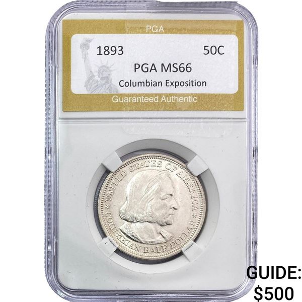 1893 Columbian Expo Half Dollar PGA MS66