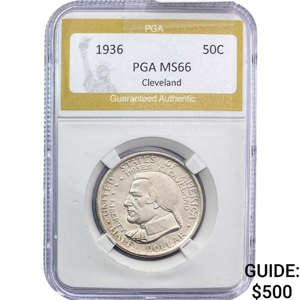 1936 Cleveland Half Dollar PGA MS66