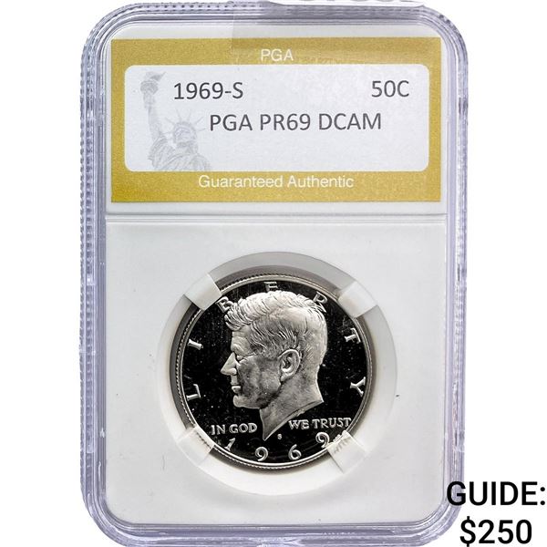 1969-S Kennedy Half Dollar PGA PR69 DCAM
