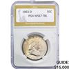 Image 1 : 1963-D Franklin Half Dollar PGA MS67 FBL